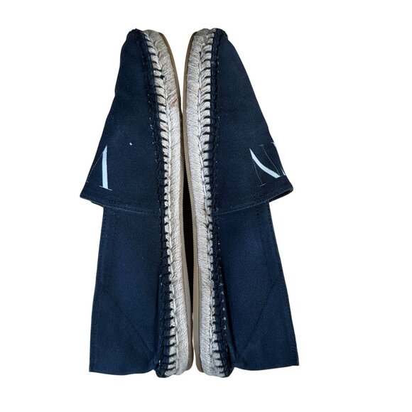 Valentino Garavani Black Canvas VLTN Logo Espadrilles Men's EU Size 44 - Picture 9 of 11